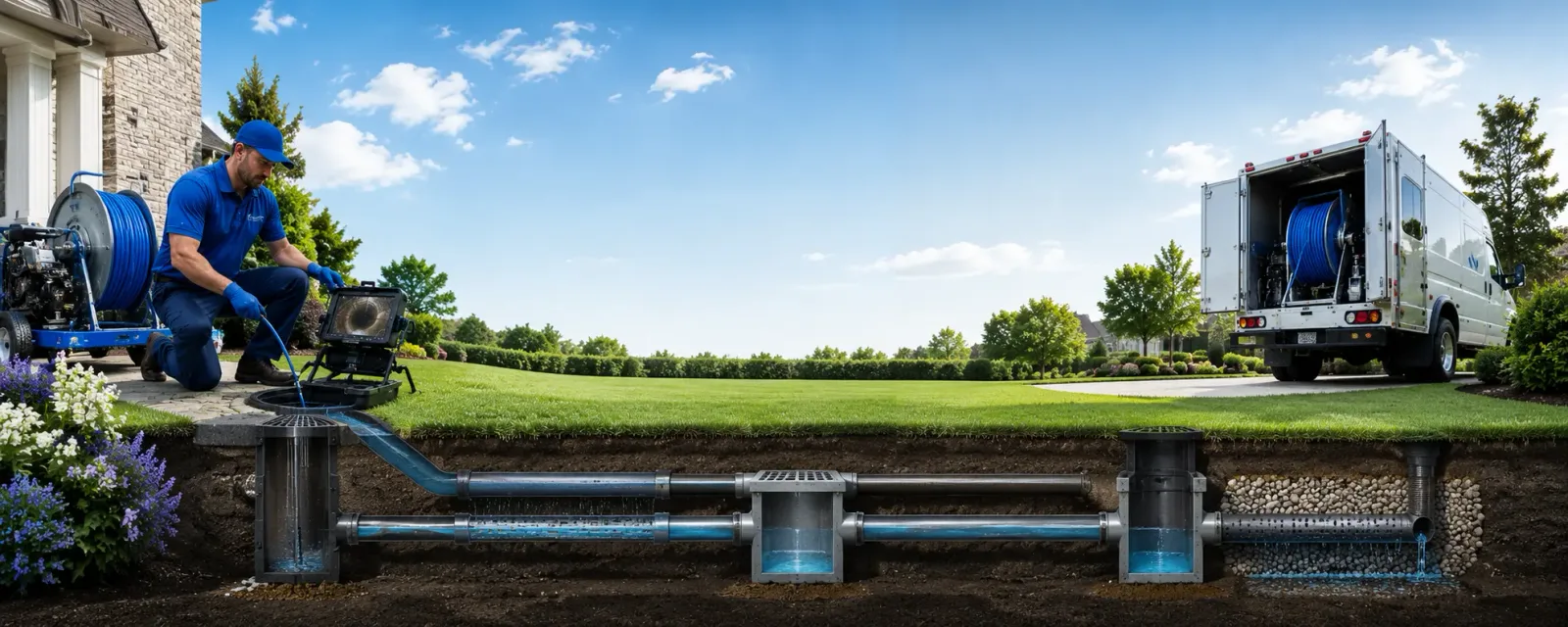 Outdoor drain cleaning information for Klemme, IA